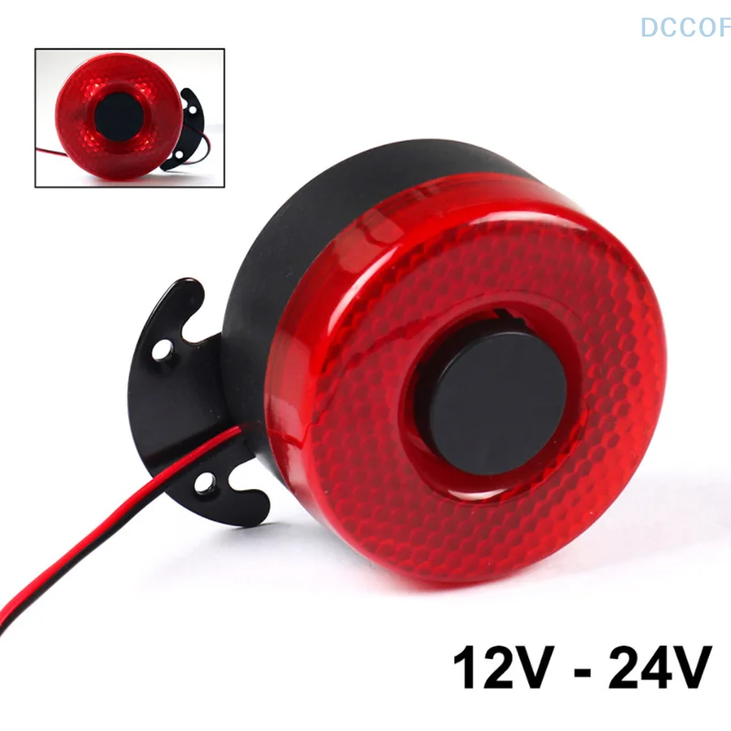 

DC 12V-24V 105dB Auto Warning Siren Sound Signal Backup Alarms Horns With LED Beep Reverse Air Horn For The Car