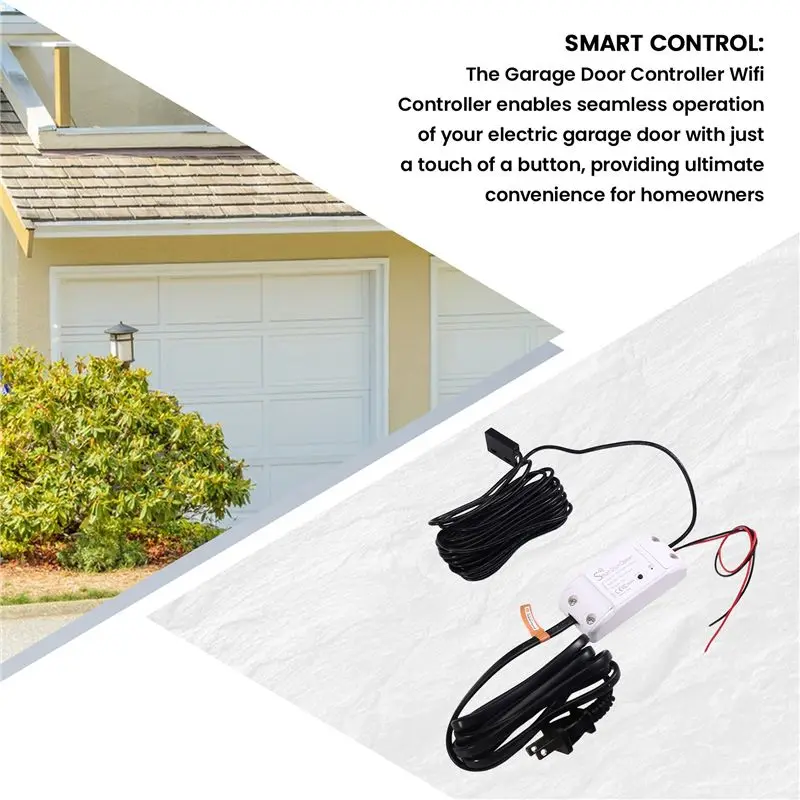 ABZZ-Garage Door Controller Wifi Controller Smart Door Controller Switch Opener Voice Remote Control Garage Door Homekit-US Vers