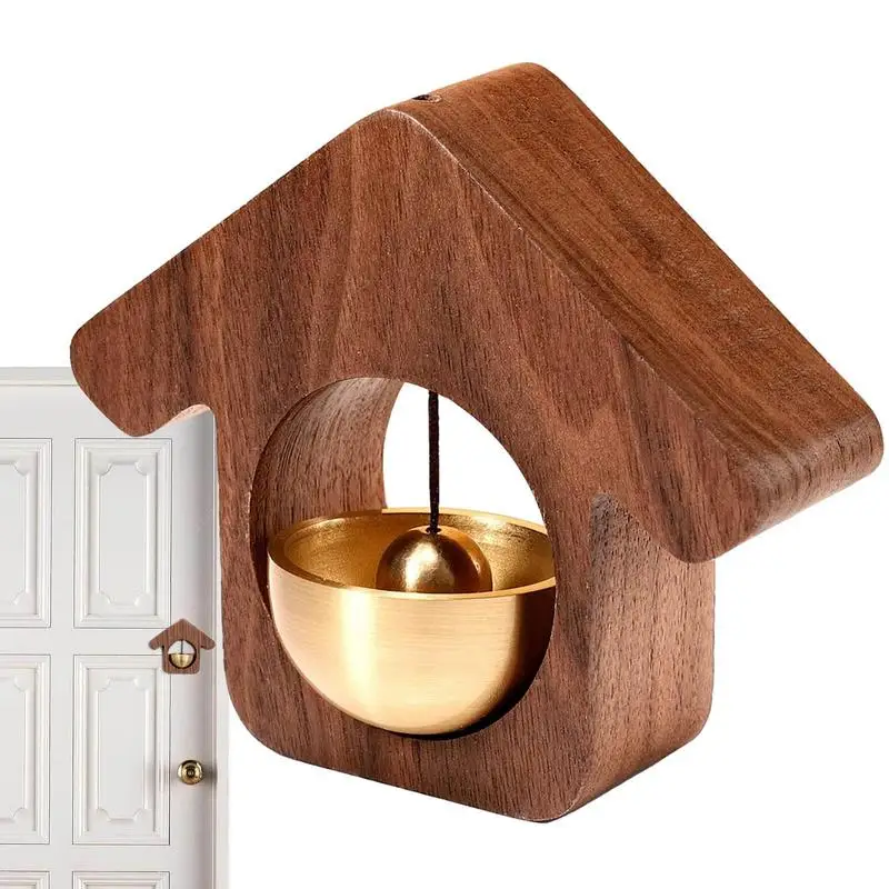 Shopkeepers Bell House Shaped Non-Electric Magnetic Doorbell Chime Bells For Door Opening/Closing Creative Refrigerator Decor