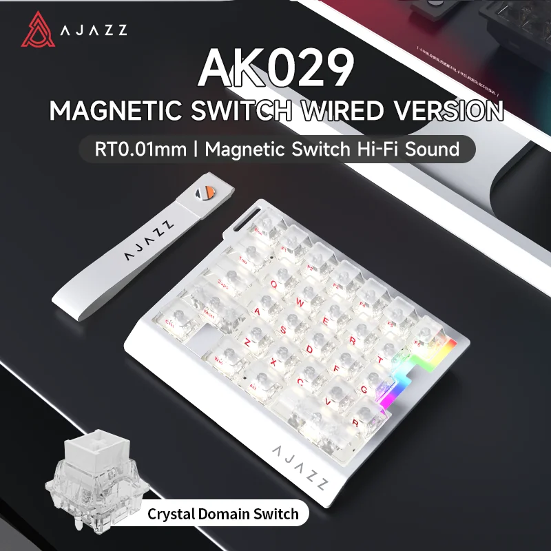 AJAZZ AK029 HE Magnetic Switch Gaming Keyboard Wired One-Handed 29