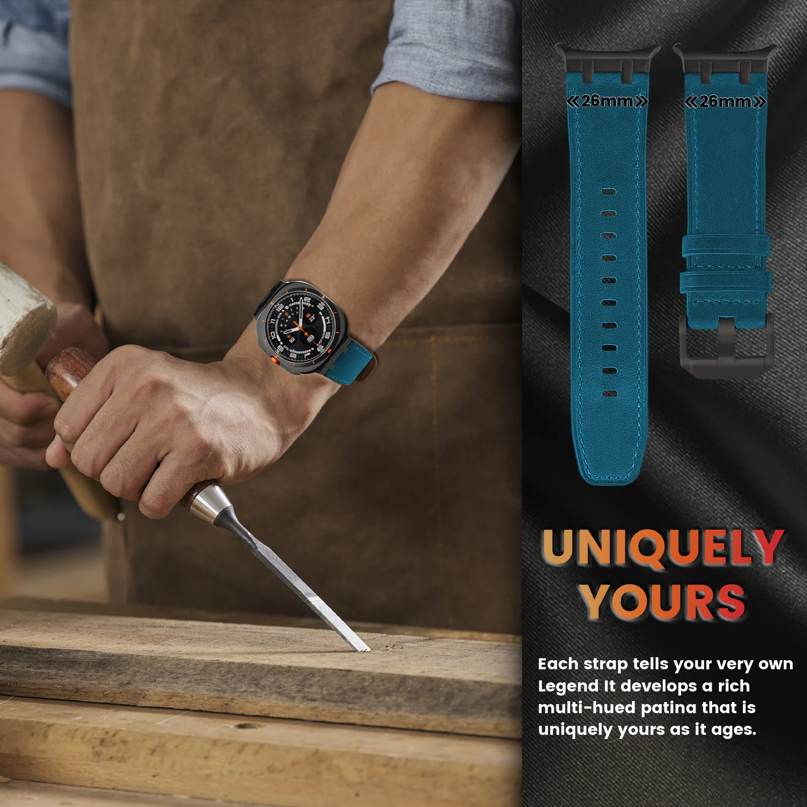 สําหรับ Samsung Galaxy Watch 7 Ultra Smartwatch Band สําหรับ Galaxy Watch Ultra 47 มม.เข็มขัด Correa อุปกรณ์เสริมหนังสายนาฬิกา