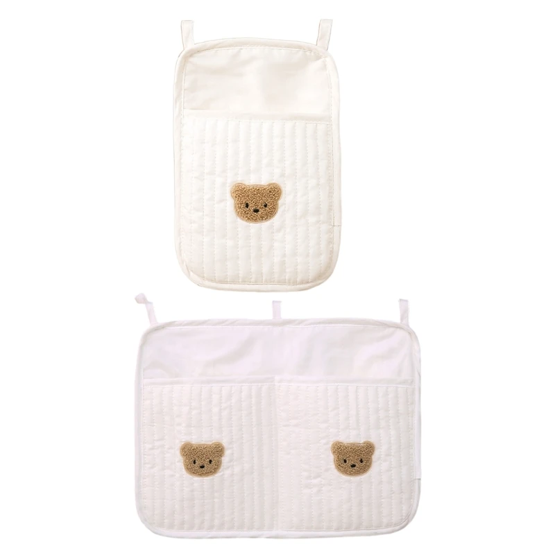 Bedside Hanging Storage Bag Cotton Pocket for Toy Diaper Strollers Bag