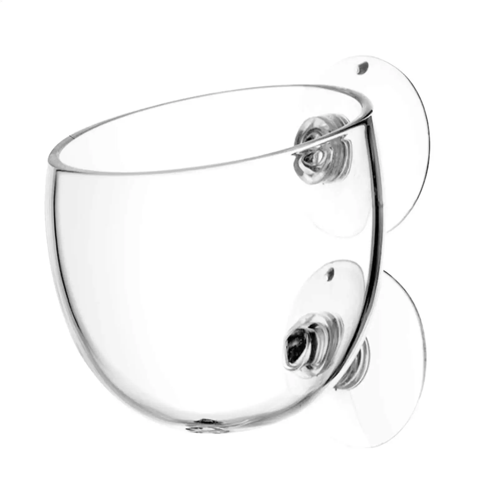 Aquarium Plant Holder Glass Aquatic Plant Pot with Suction Cups Live Plants Fish Tank Holder Aquatic Planter Aquarium Decor for