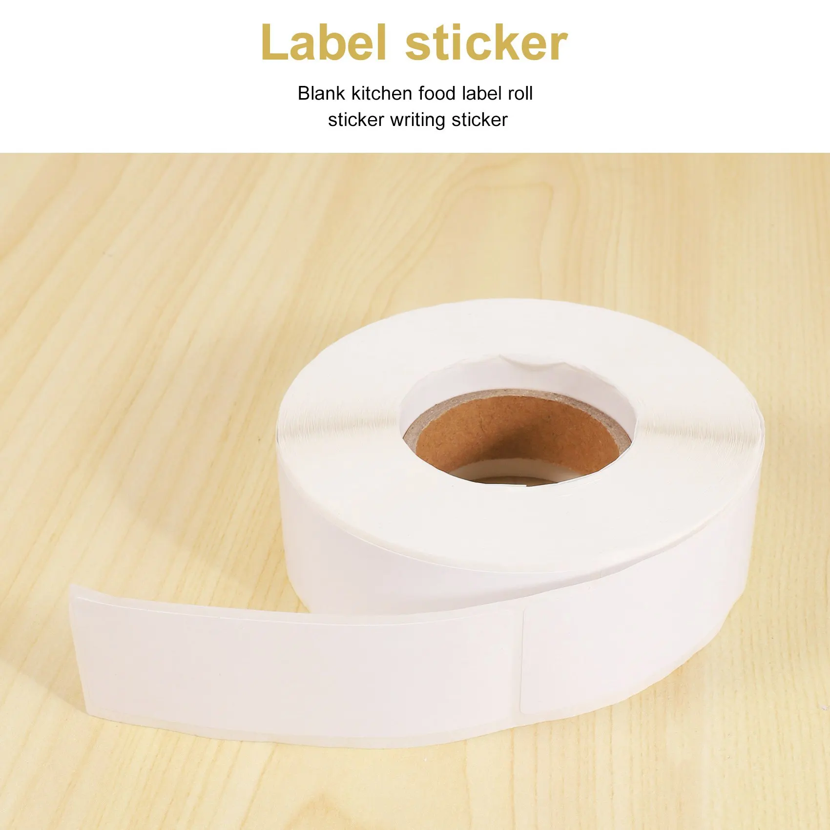 AS60-Removable Freezer Labels 1 X 3 Inch Food Storage Stickers Refrigerator Freezer Paper Labels (Blank White)
