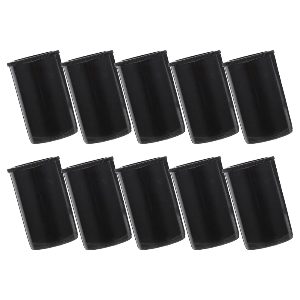 10 Pcs Film Box Canister Camera Canisters Small Plastic Jars with Lids Storage Straight