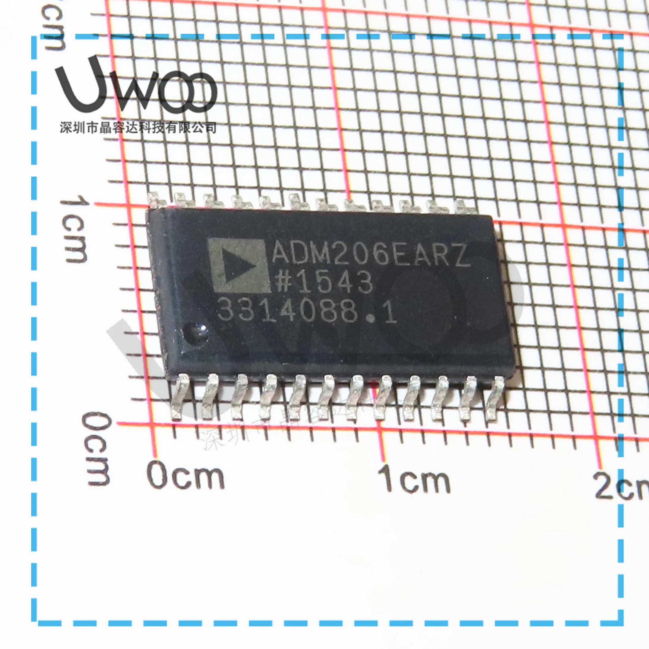 100%Original New   ADM206EARZ ADM206 RS-232 SOIC-24  ADM208EARSZ ADM208 SSOP24 IC
