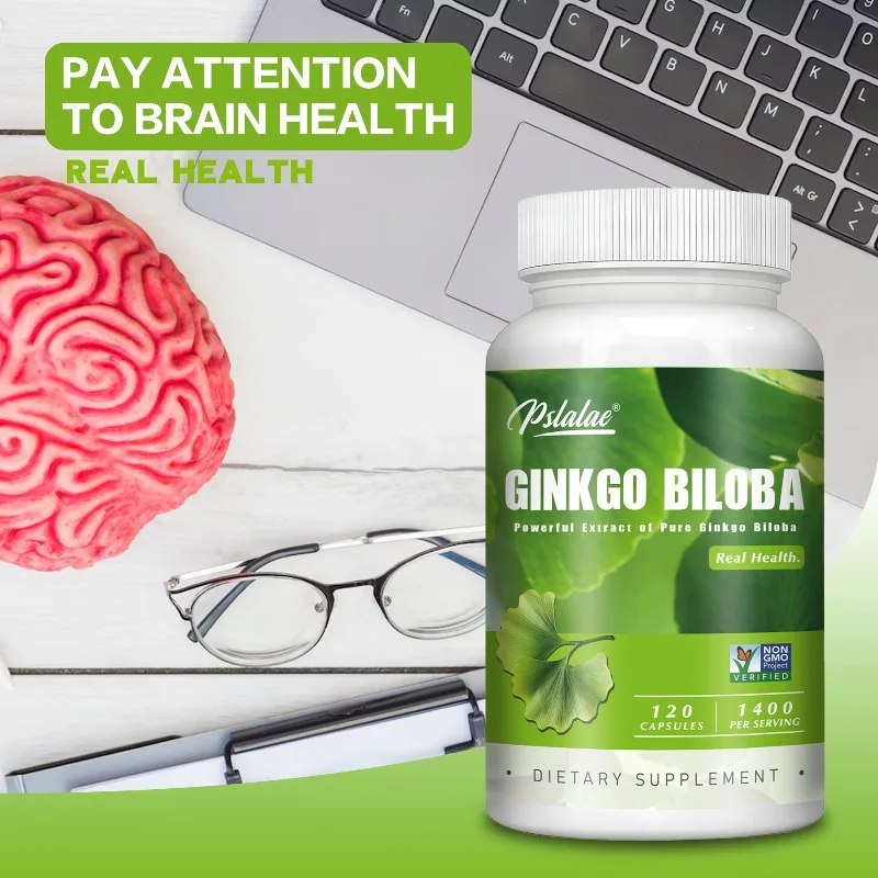 

Ginkgo Biloba - Relieves Fatigue, Improves Brain Memory & Cognitive Function, Improves Mental Clarity, Increases Energy, Non-GMO