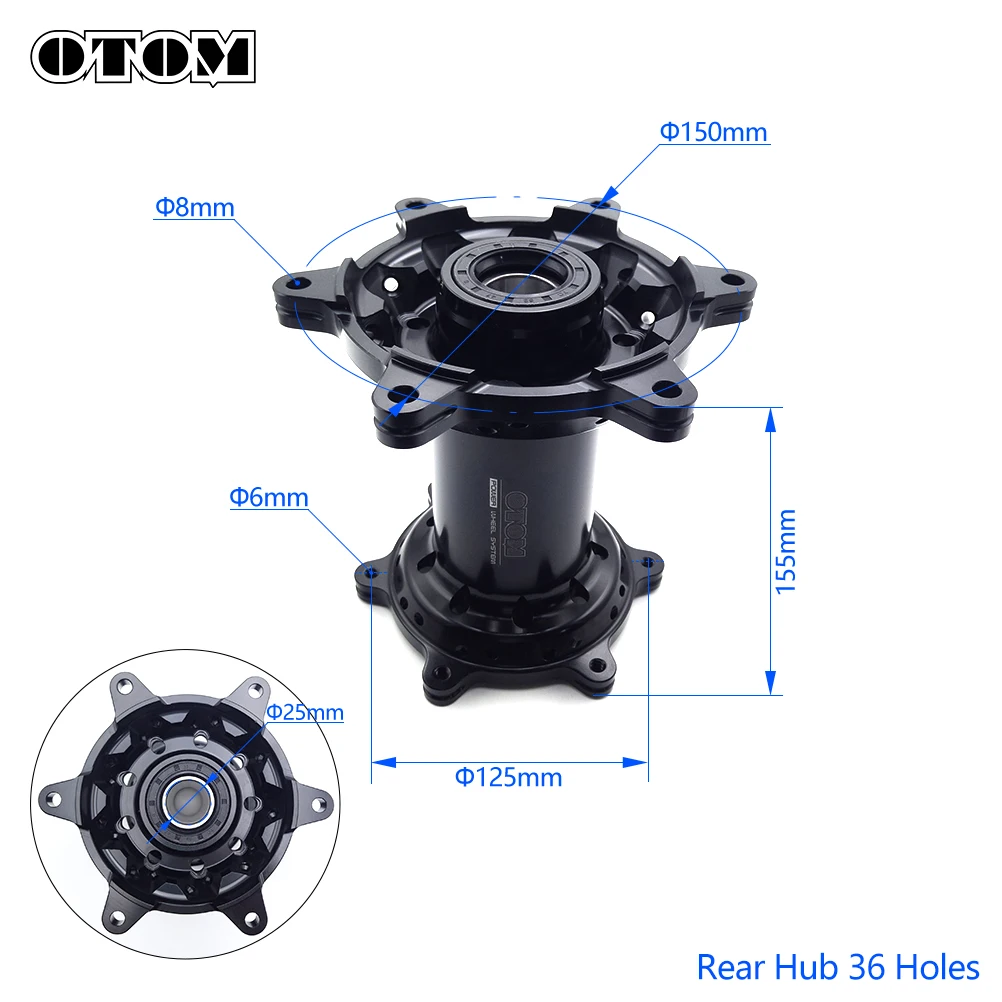 OTOM For KTM Wheel Hub Front Rear Rims CNC Machined 36 Holes 77709010144 25010010144 Fit HUSQVARNA GASGAS Motorcycle Accessories
