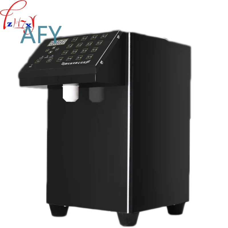 1pc 220V Commercial Milk Tea Shop Automatic Candy Dispenser for Fructose Syrup with 16 Grid Precision Microcomputer Control