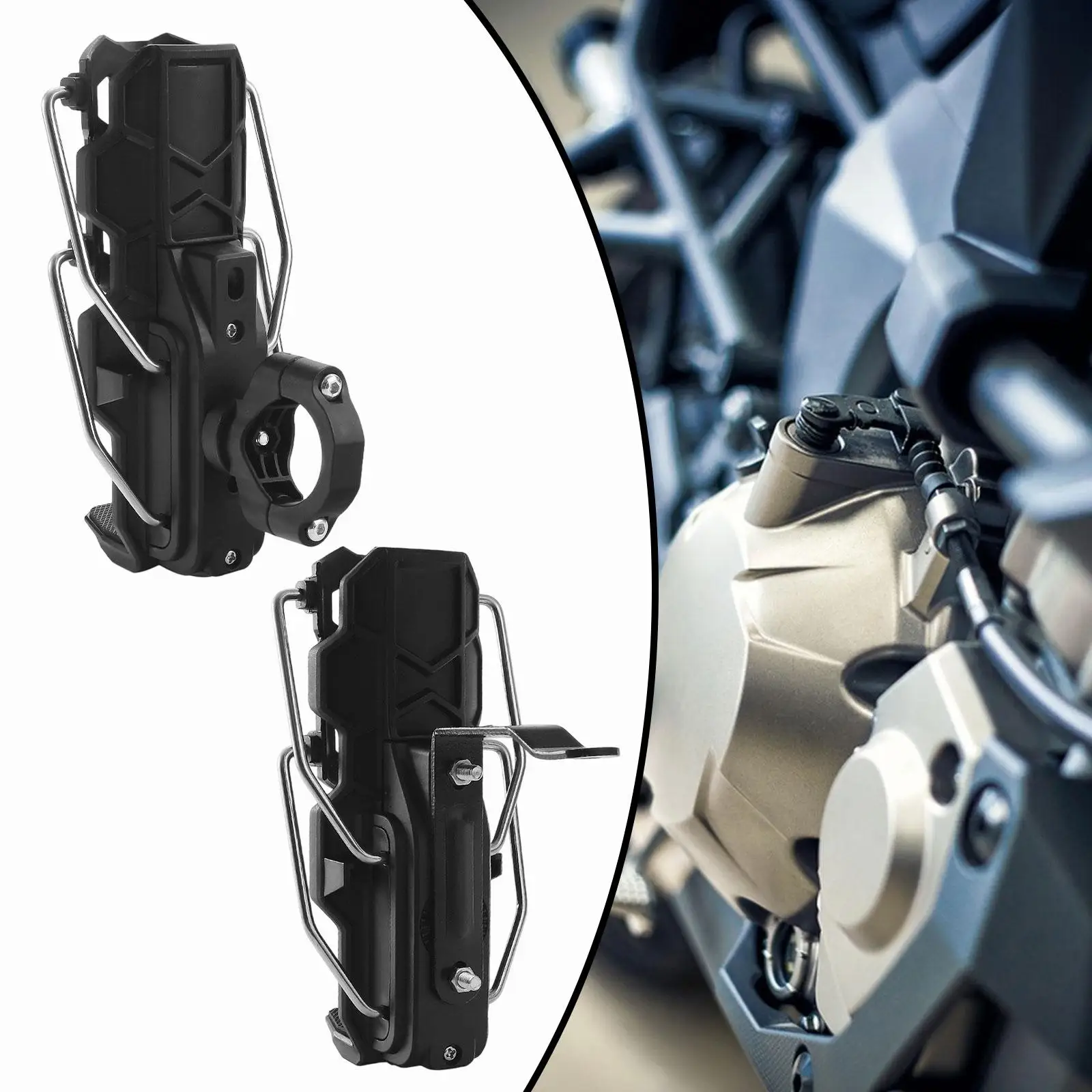 

Motorcycle Cup Holder Motorcycling Trendy Outdoor Travel Sturdy Bottle Cage