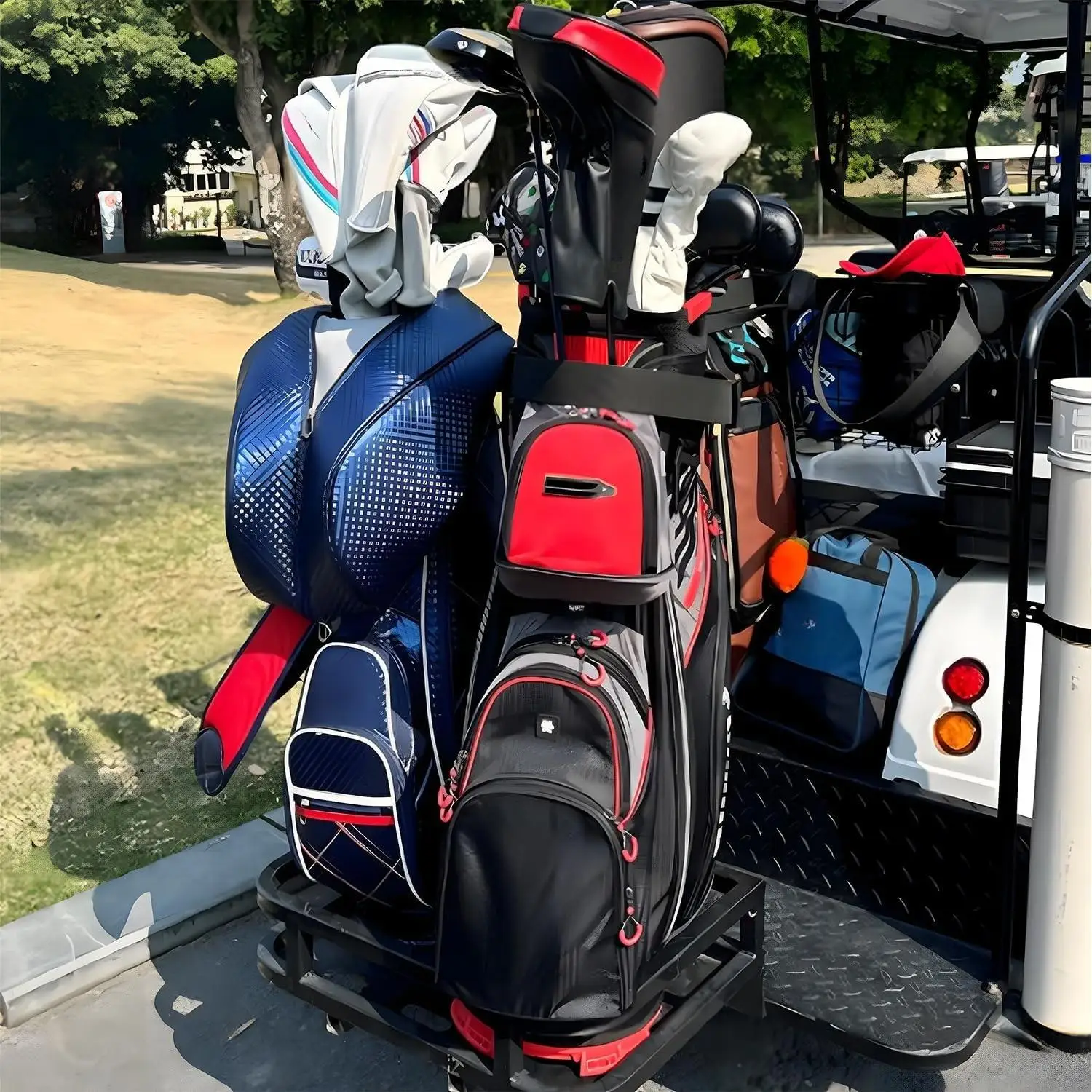 Golf Cart Bag 14 Way Organizer Divider Top with Handles Cooler Valued Pocket and Rain Cover Super Light Design New Version 1.0