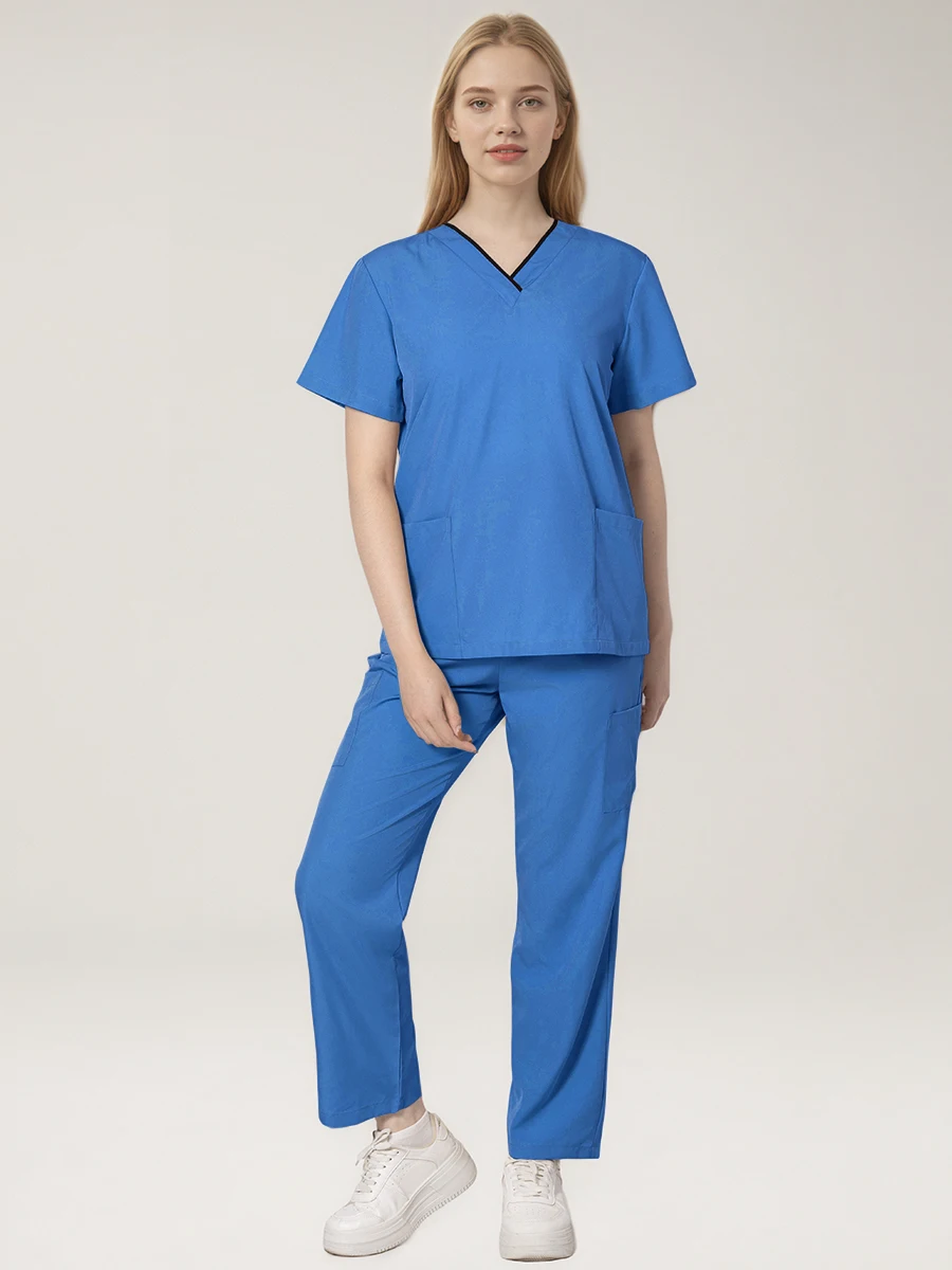 Frauen Krankenschwester Uniform Sets SPA Schönheit Salon Medica Uniform Veterinär Arzt Zahnarzt Arbeitskleidung Peeling Pflege Gesundheitswesen Scrubs Anzug