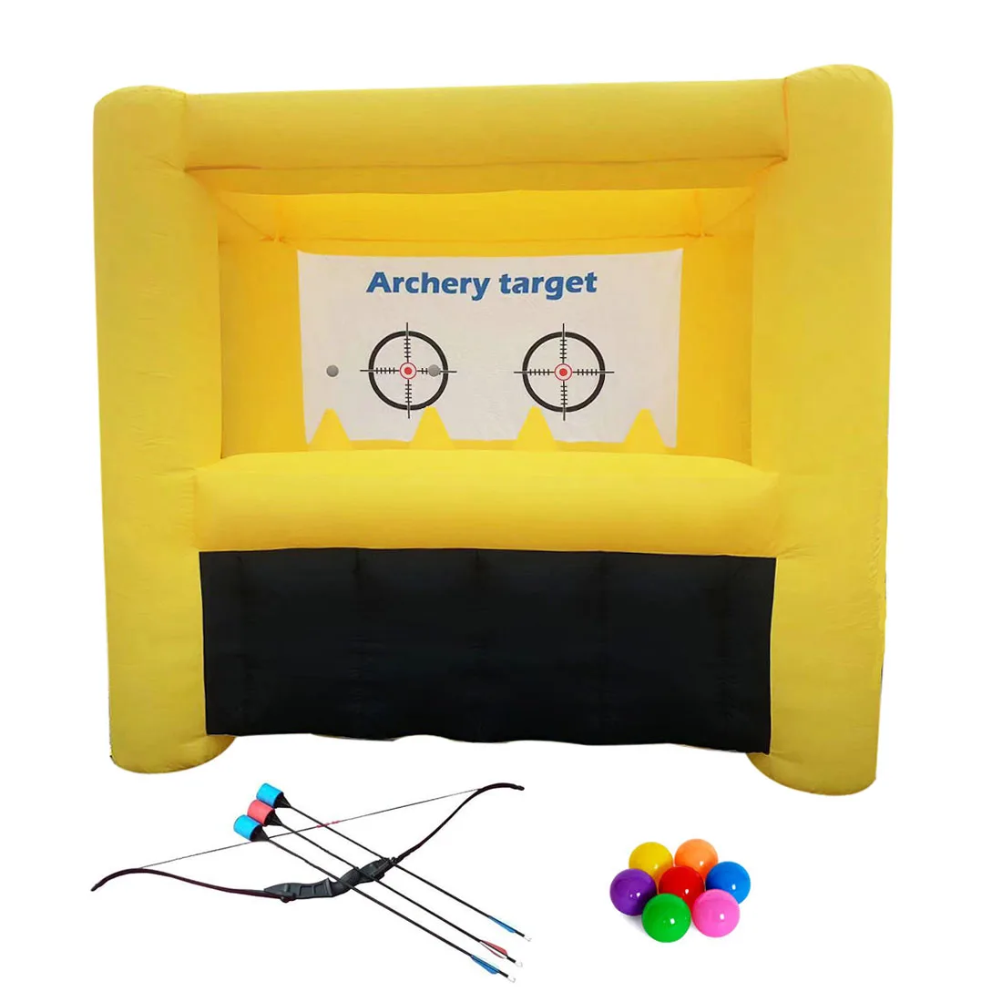 

Inflatable Archery Range Game Interactive Archery Target Dart for Kids/Adults, Knock It Off Inflatable Game with Longbow Arrows