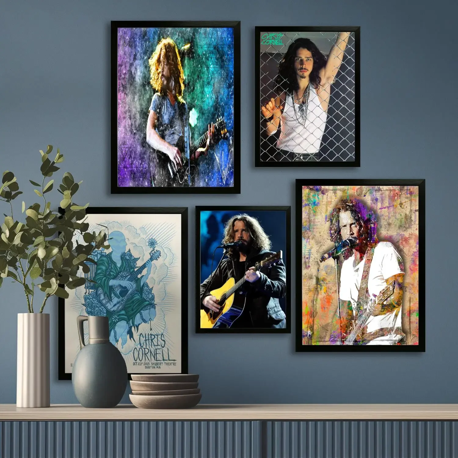 chris cornell Singer Canvas Art Poster and Wall Art, Picture Print, Modern Family Bedroom Decor, Posters,Decorative painting