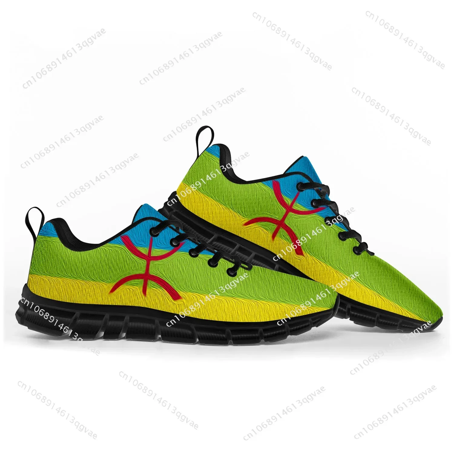 Berber Flag Pop Sports Shoes Mens Womens Sneakers Berber Casual Custom High Quality Couple Shoes Black