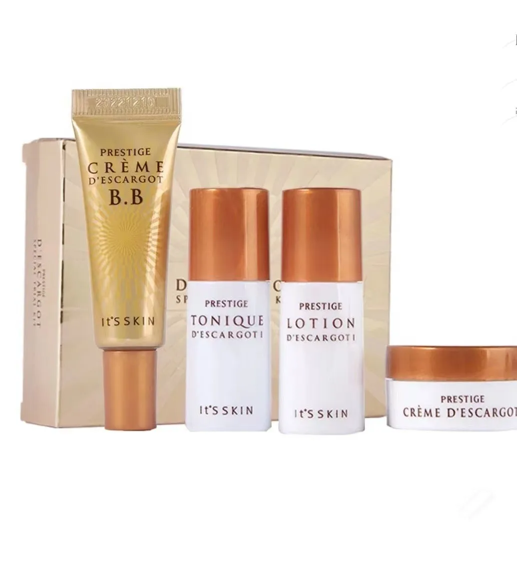 IT'S Skin Ginsing Snail Cream Trail Kit Set Concealer Natural Nude Make Up Moisturizing CC