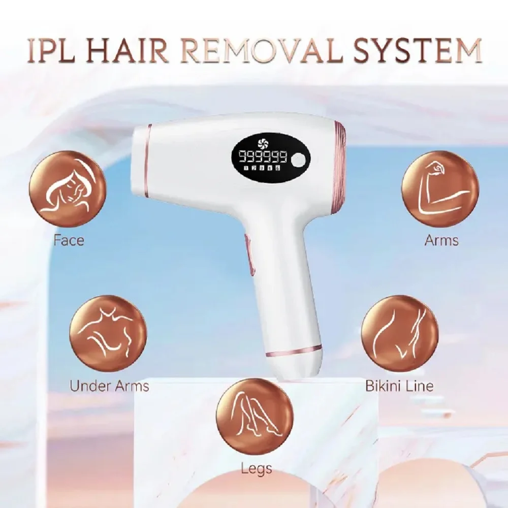 IPL Laser Hair Removal 999900 Flashes Depilador for Face Bikini Line Armpits Arms Legs Home Epilator For Women Men