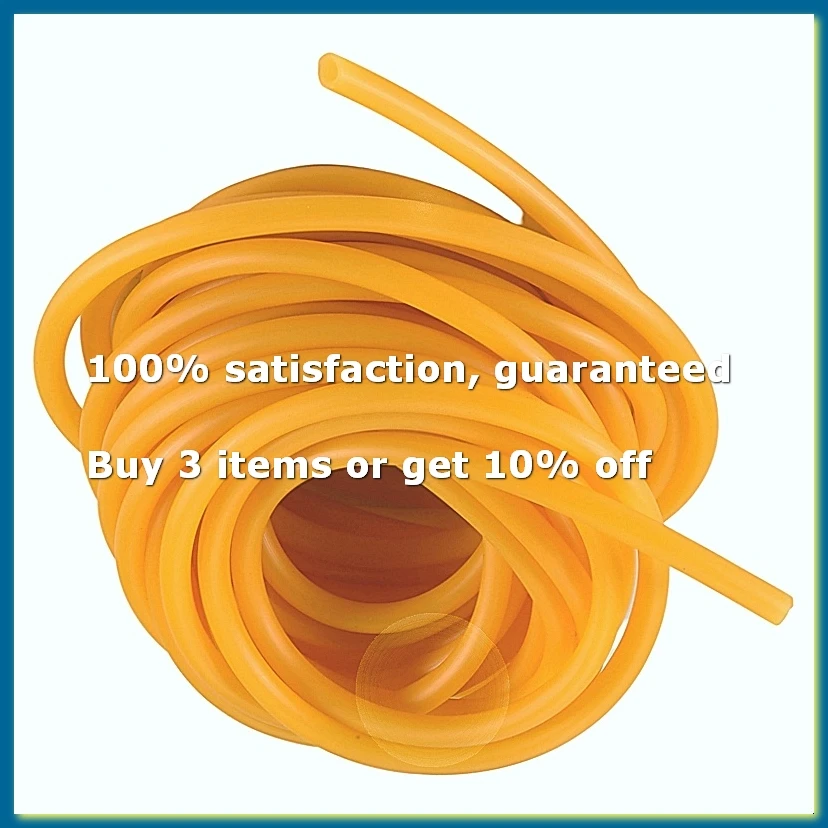 Elastic Industrial Rubber Tubing 33Ft Natural Latex Rubber Tube 6mm x 9mm for Home Hospital Laboratory