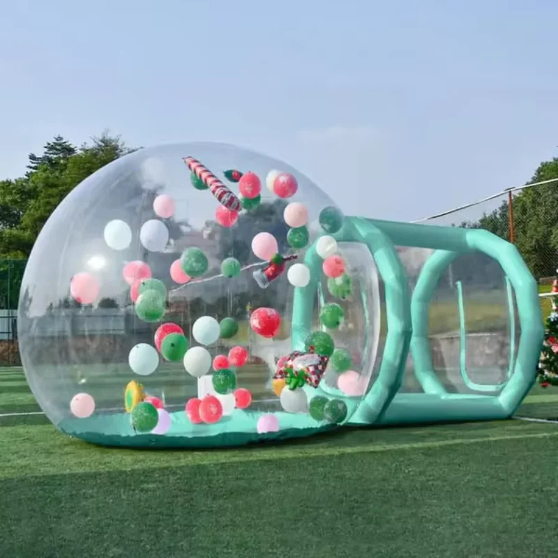 

JWHigh Quality Customized Large Clear Resort Villa Dome Tent Bubble Bounce House Inflatable Balloon Tent Advertisement For Sale