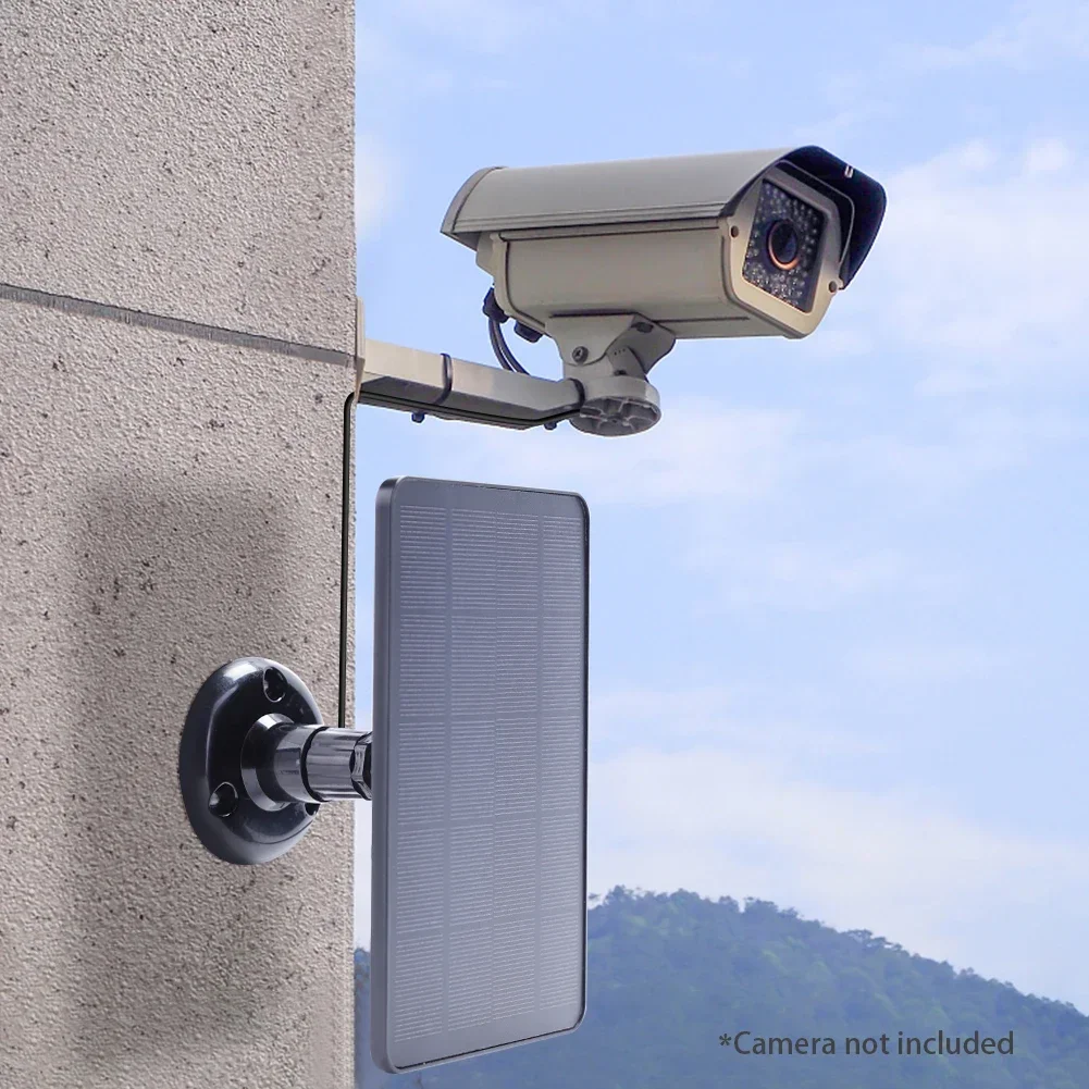 10 واط 5 فولت لوحة طاقة شمسية العرض ل ieGeek في الهواء الطلق كاميرا أمان لاسلكية لوحة طاقة شمسية عدة مقاوم للماء شاحن بالطاقة الشمسية DC5521/USB-C ميناء