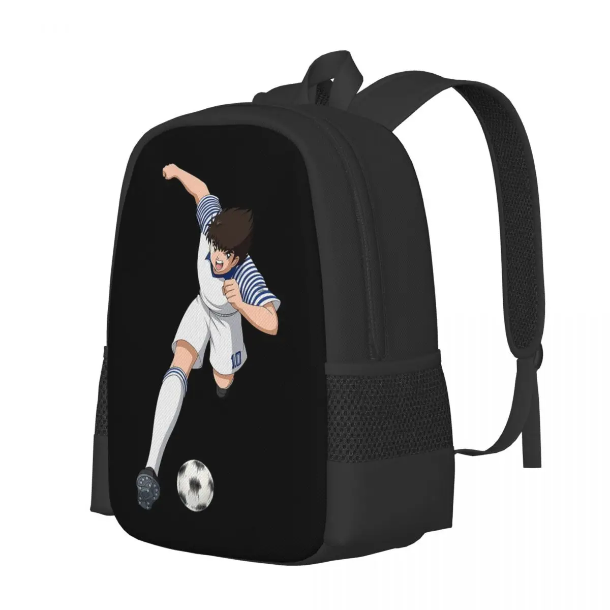 Japan Football Manga Captain Tsubasa Ozora Student Backpack School Bag Hiking Travel Daypack for Men Women Bookbag Shoulder Bags