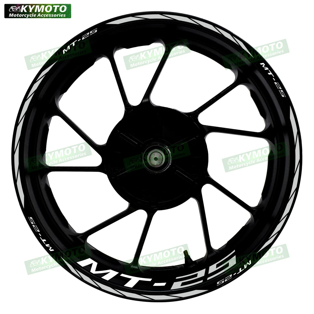 For MT-25 MT25 motorcycle accessories 17 inch front and rear wheel decals fairing wheel hub modified reflective stickers