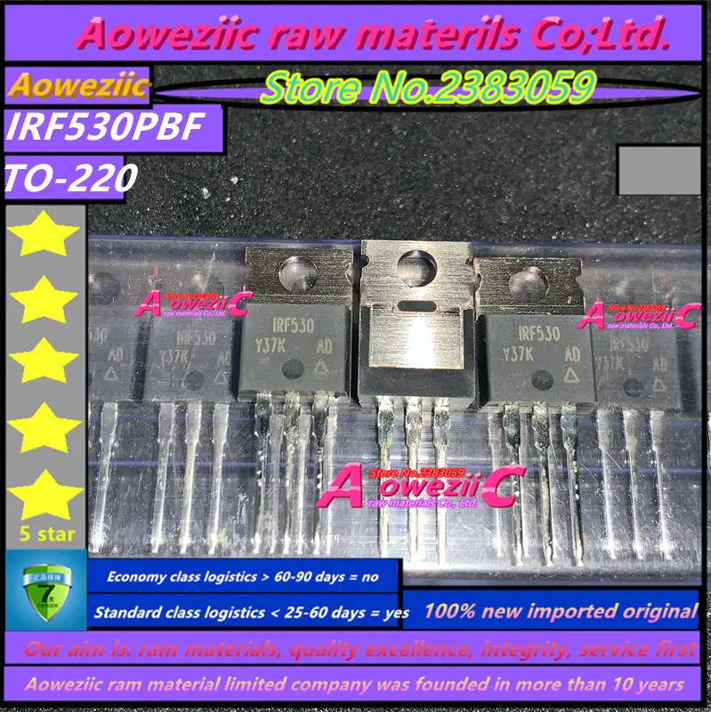 Aoweziic 2023+ 100%New Imported Original IRF510PBF IRF510 IRF520PBF IRF520 IRF530PBF IRF530 IRF540PBF IRF540 TO-220 MOS FET 100V