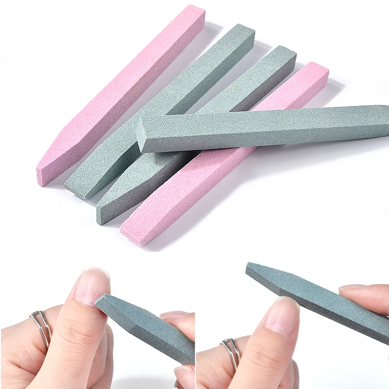 1~10PCS Nail Files Grinding Stone Bar File Manicure Exfoliator Cuticle Remover Pedicure Polishing Block Professional Nail Art