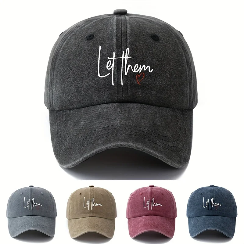 Let Them Wear This Baseball Cap - Adjustable, Loose-Fitting Style, Suitable for Outdoor Adventures, Fishing, Camping, Parties, Hip-Hop, and Trucker Style
