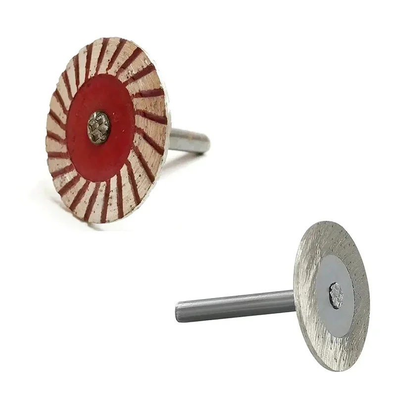 40mm Mini Diamond Saw Blade Disc, Threaded Stone Cutting Disc for Ceramic Tile Granite Marble, Lettering Carving & Grinding Tool