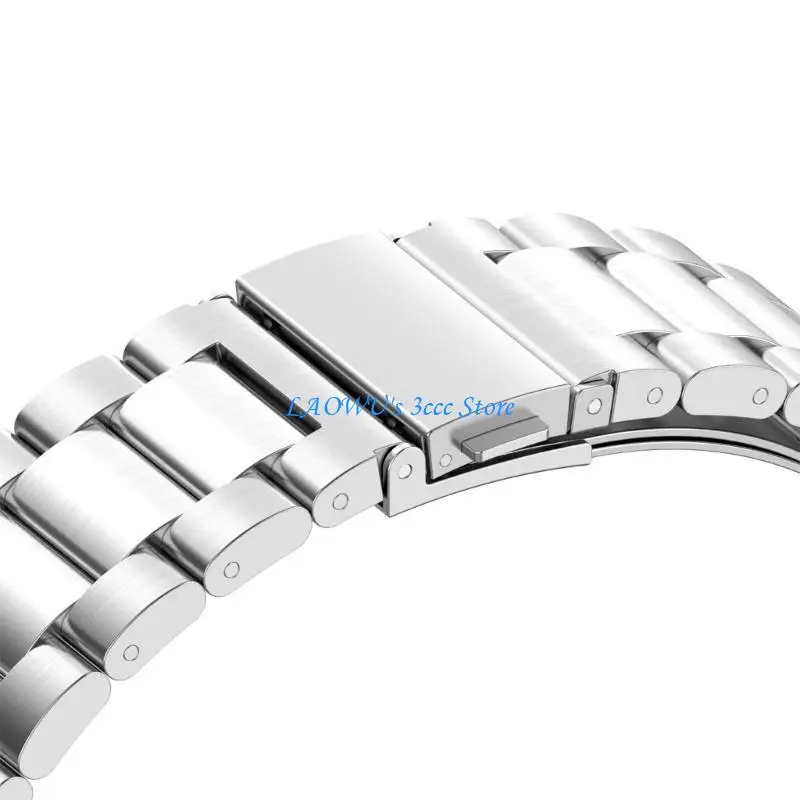 

Y8AD Metal Watch Band Stainless Steel Bracelet Straps for Watch Fit 3 Multiple Color (Silver,Black,Rose Gold,Gold)