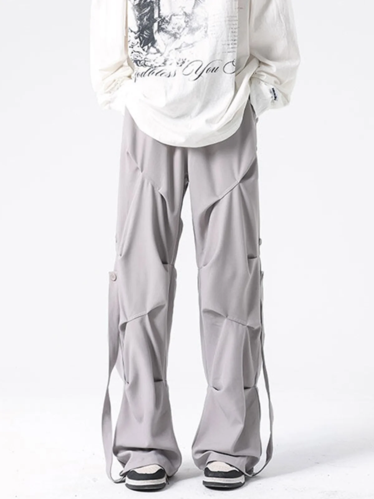 

ay Американские функциональные мужские прямые брюки для спецодежды, весенне-осенние повседневные брюки High Street Faion