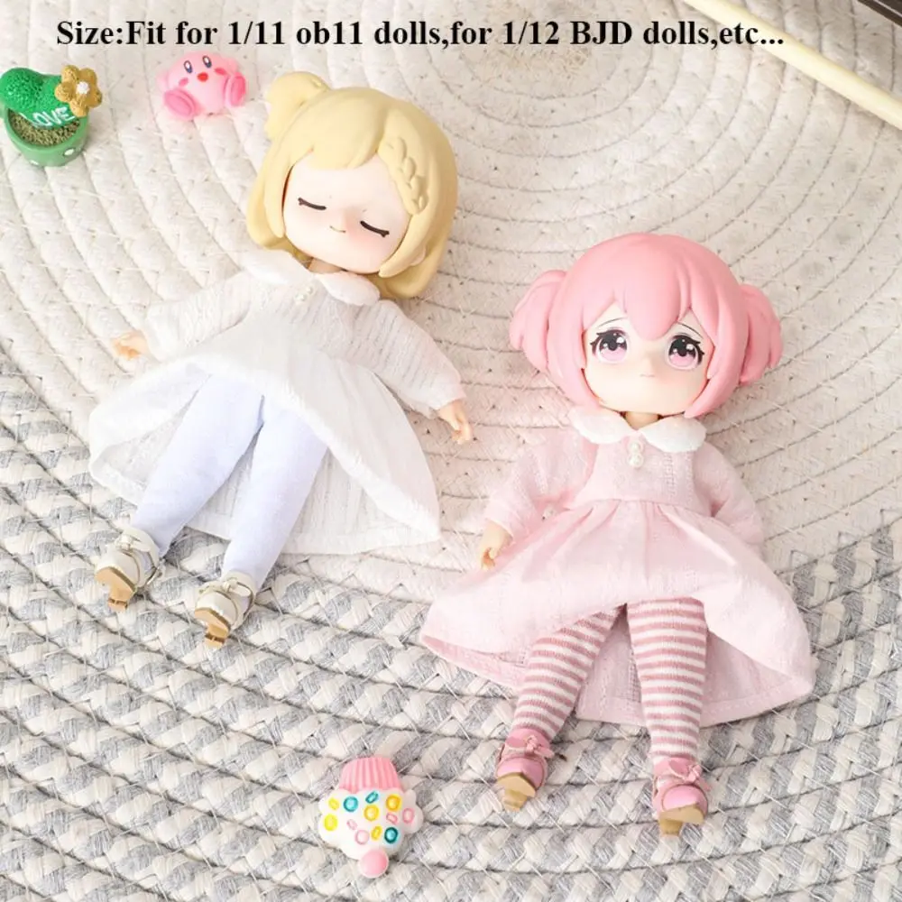 Vestidos hechos a mano de Color puro con guirnaldas de flores, trajes de hadas de manga larga, vestidos, accesorios DIY, falda de ropa