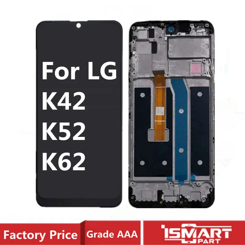 

Для LG K42 K52 K62 ЖК-дисплей с цифровым преобразователем сенсорного экрана в сборе с рамкой k420 K525 K520 запасные части для ЖК-дисплея