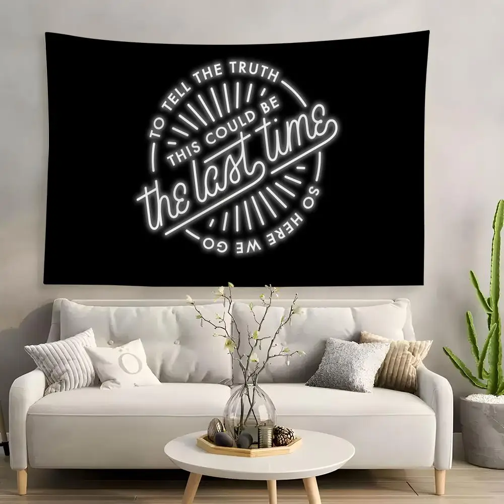 Electronic band LCD Soundsystem Tapestry House Bedroom Living Bar Garden Microfiber Decoration Background