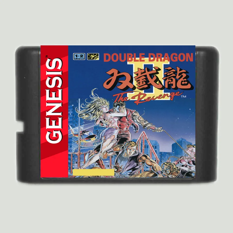 Double Dragon  II The Revenge  16bit MD Game Card For Sega Mega Drive For Genesis