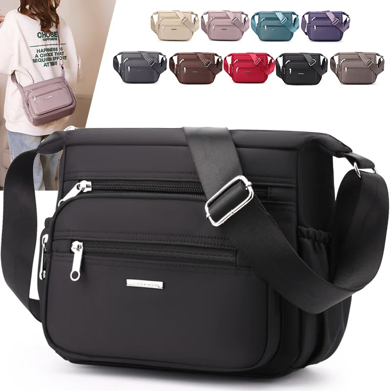 

Ladies' crossbody bag 2025 spring new large capacity nylon cloth bag casual shoulder bag designer luxury tote bag сумка bolsa