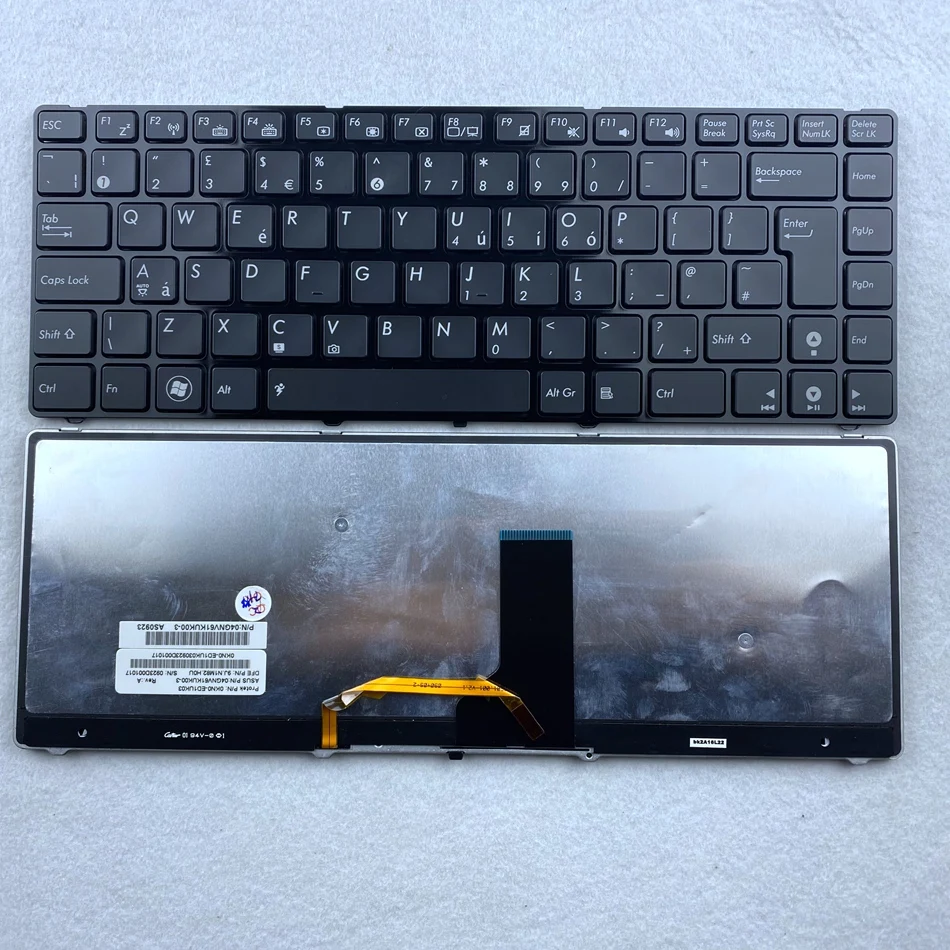 UK Backlit Laptop Keyboard for Asus K42 UL30 U45 UL80 U80V U82 N82 A42 X42 X43 K43 UK Layout