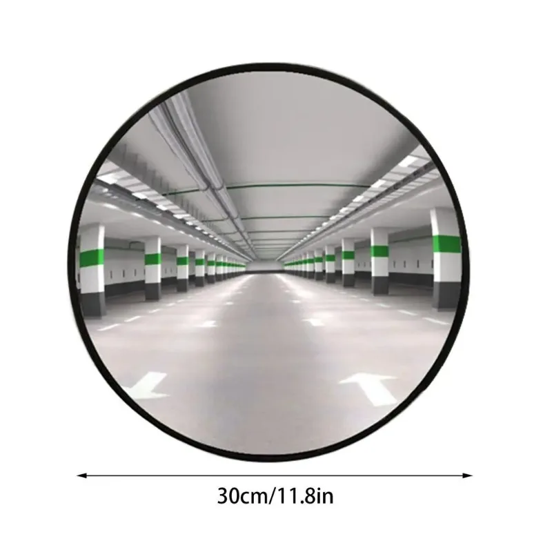 Convex Mirror 11.8in/30cm  Round Fish Eye Mirror Wide Angle Driveway Wall
