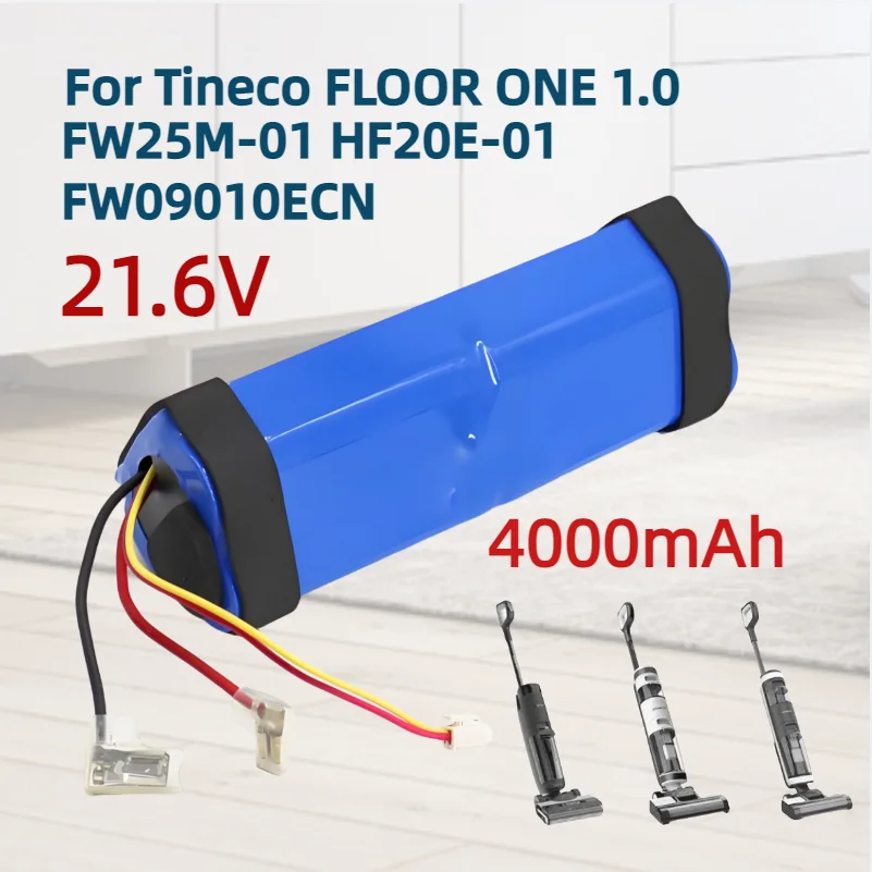 21,6 V 4000 mAh Für Tineco FLOOR ONE 1,0 FW25M-01 FW25W-01 FW09010ECN HF10E-01 HF20E-01 S3-01 Staubsauger Batterie