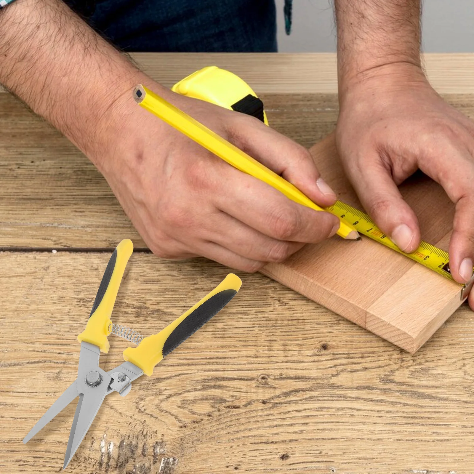Tijeras industriales con mango de PP, hierro resistente, ahorro de trabajo para cortar herramienta antideslizante, acero inoxidable, alto contenido de carbono