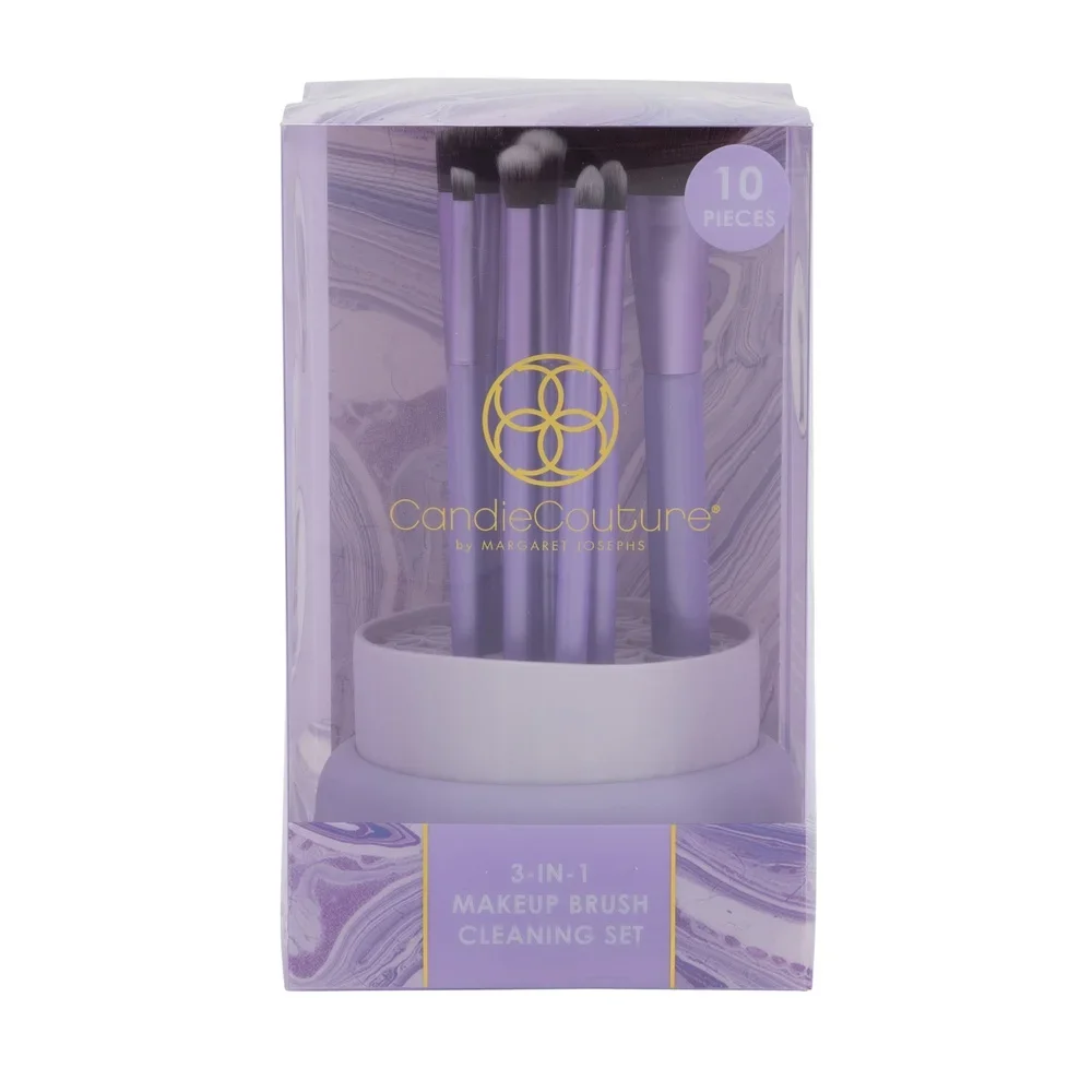 طقم فرش مكون من 9 قطع مع حامل سيليكون. اضغط على العرض وتجفيف فرشتك.