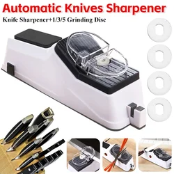 Automatic Knife Sharpener Professional USB Electric Knife Sharpener Adjustable For Kitchen Knives Tool Knife Scissor Sharpening