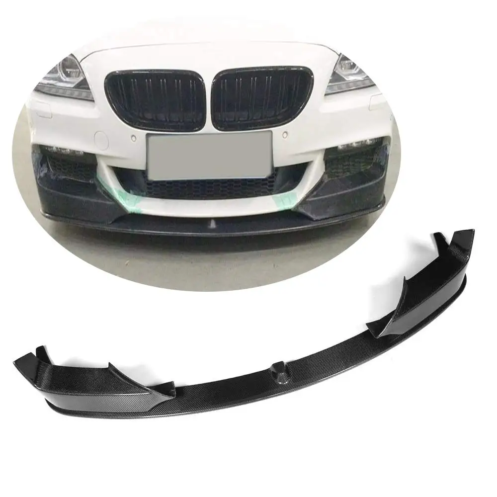 

F06 F12 F13 Carbon Fiber Front Bumper Lip Splitter Chin For BMW 6 Series M Sport 2013 - 2018