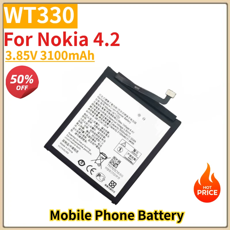 WT330 High Quality Phone Battery 3.85V 3100mAh For Nokia 4.2 Brand New Replacement Battery