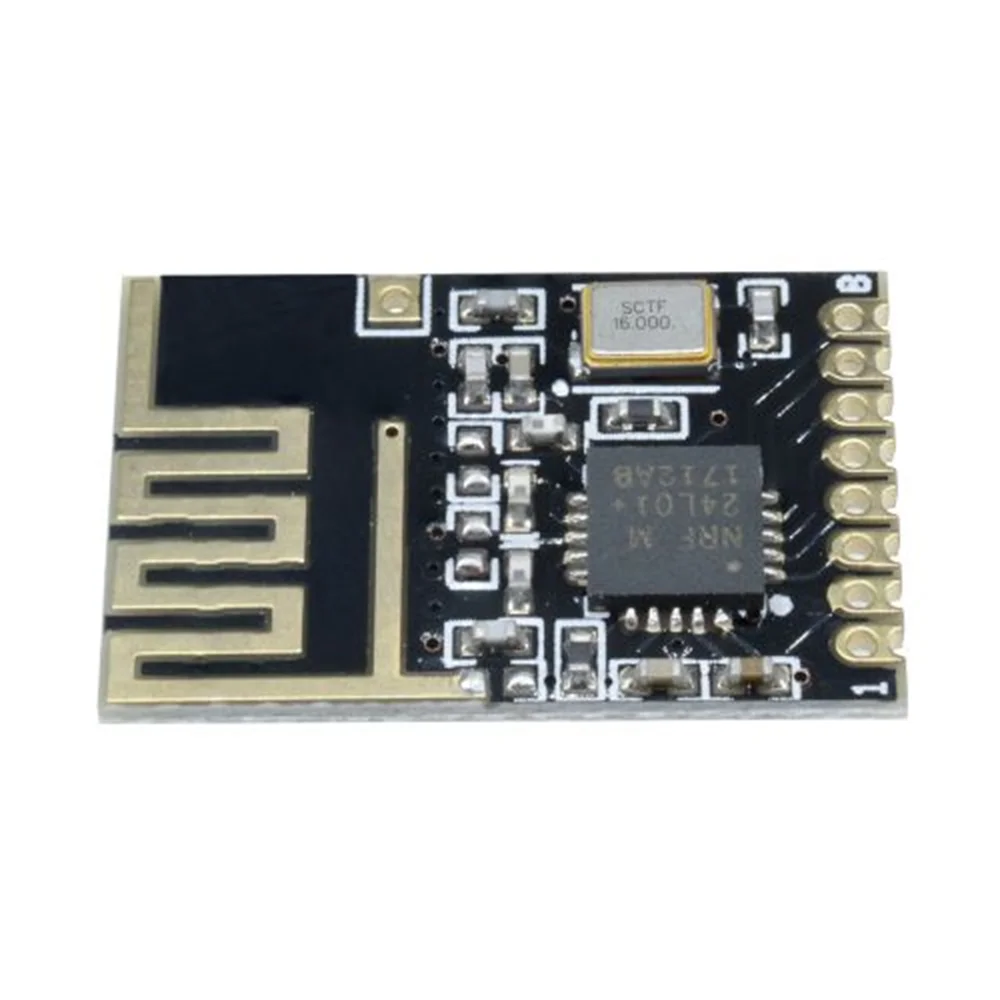 Carte émetteur-récepteur SMD, technologie sans fil RF, version mini, version améliorée, puissance, NRF24L01 + 2.4GHz, 1.27mm, 5V