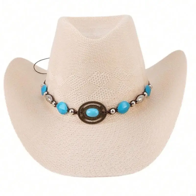 

P88A Women Sun Hat Beach Straw Hat Adult Photography Hat Vacation Headwear