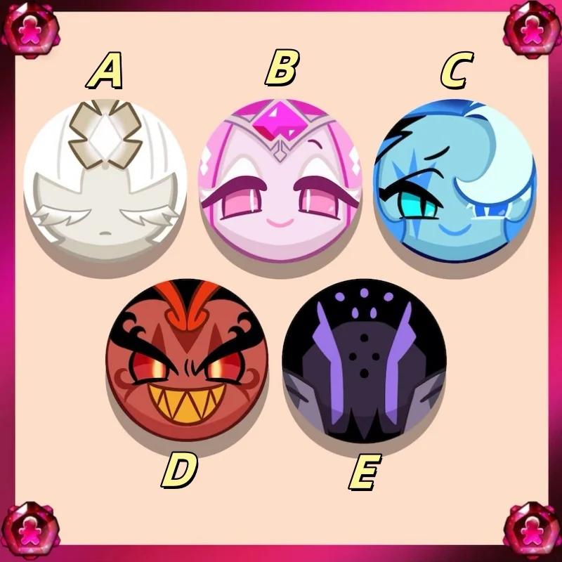 Y2K - Style Cute & Colorful Sugar Cookie Medal - Look Baking Decor Buttons | Inspired by the of Cookie*Run | Ideal Kawaii Gift