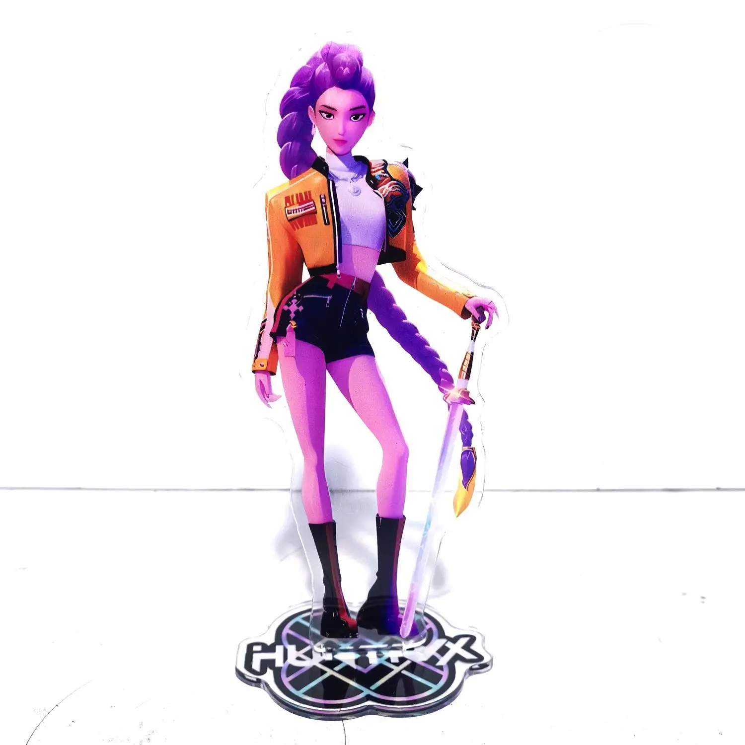 Kpop Demon Hunter Standing Plates Anime Rumi Mira Zoey Acrylic Ornament Kids Fashion Bedroom Model Toys Home Decor Children Gift