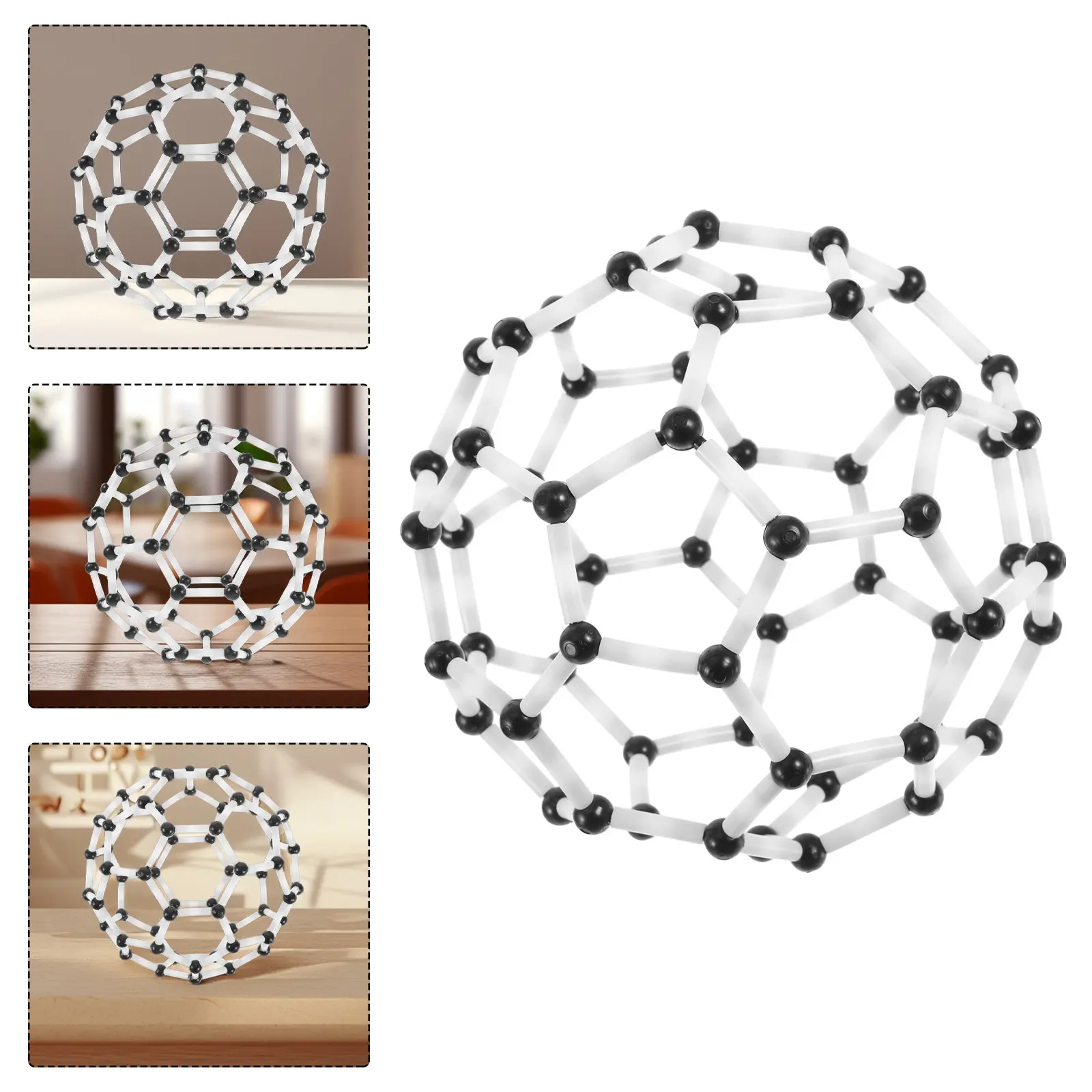 

1 Set Carbon Molecular Structure Kit Plastic Chemistry Teaching Tool C60 DIY Scientific Education Components Assembly Aid